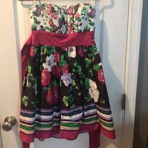 Strapless summer dress